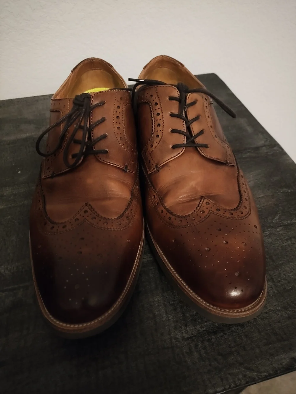 Florsheim Classic Brown Leather Wingtip Oxford Shoes - Men's Dress Lace-Ups